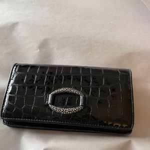 Brighton large crocodile wallet
